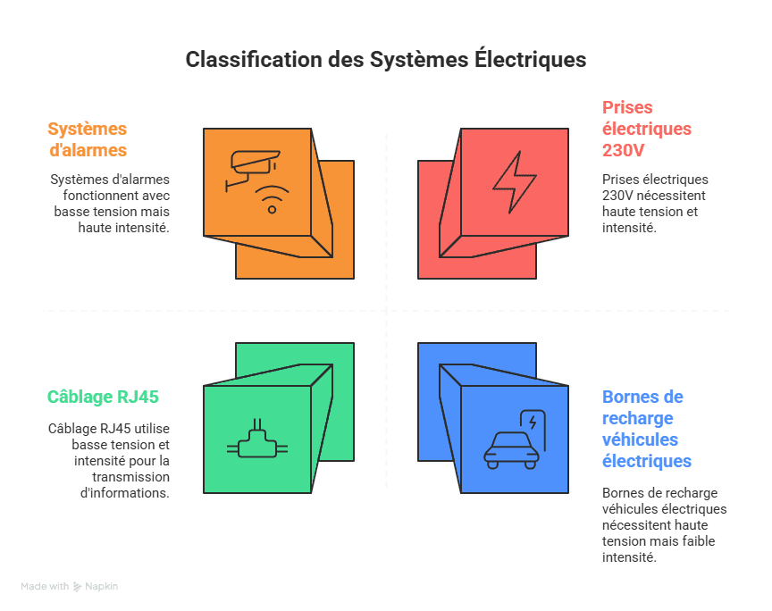 Courant fort et faible en France