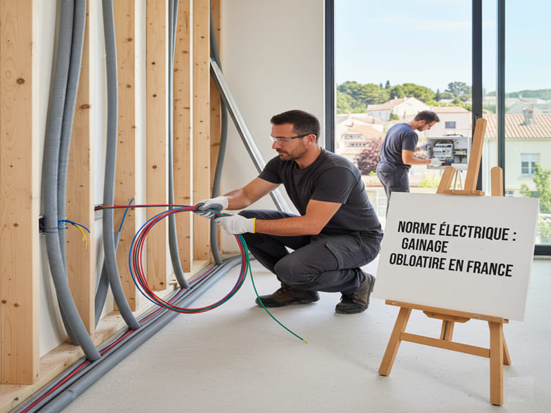 Norme électrique : gainage obligatoire en France