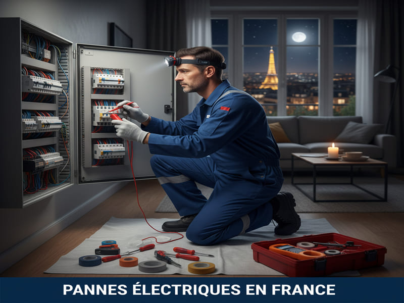 Pannes électriques France : causes, solutions et dépannage urgent